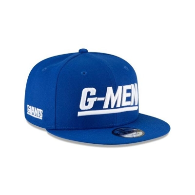 Blue New York Giants Hat - New Era NFL Logo Mix 9FIFTY Snapback Caps USA9072358